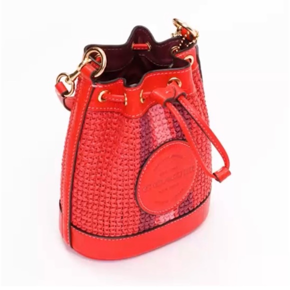 Coach Mini Dempsey Bucket Bag Crossbody With Coach Patch - Picture 4 of 12